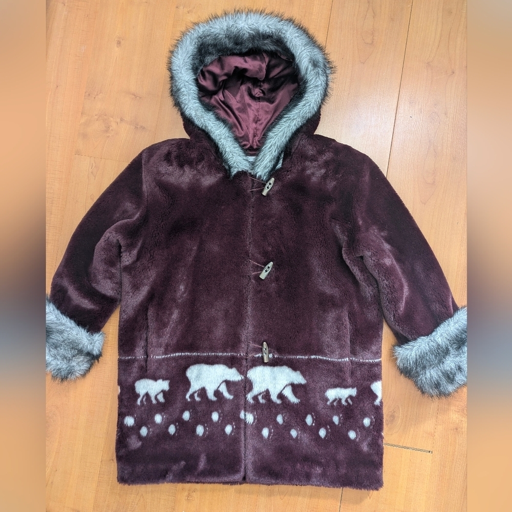 Vintage West Peak Faux Fur Jacket - Picture 8 of 16